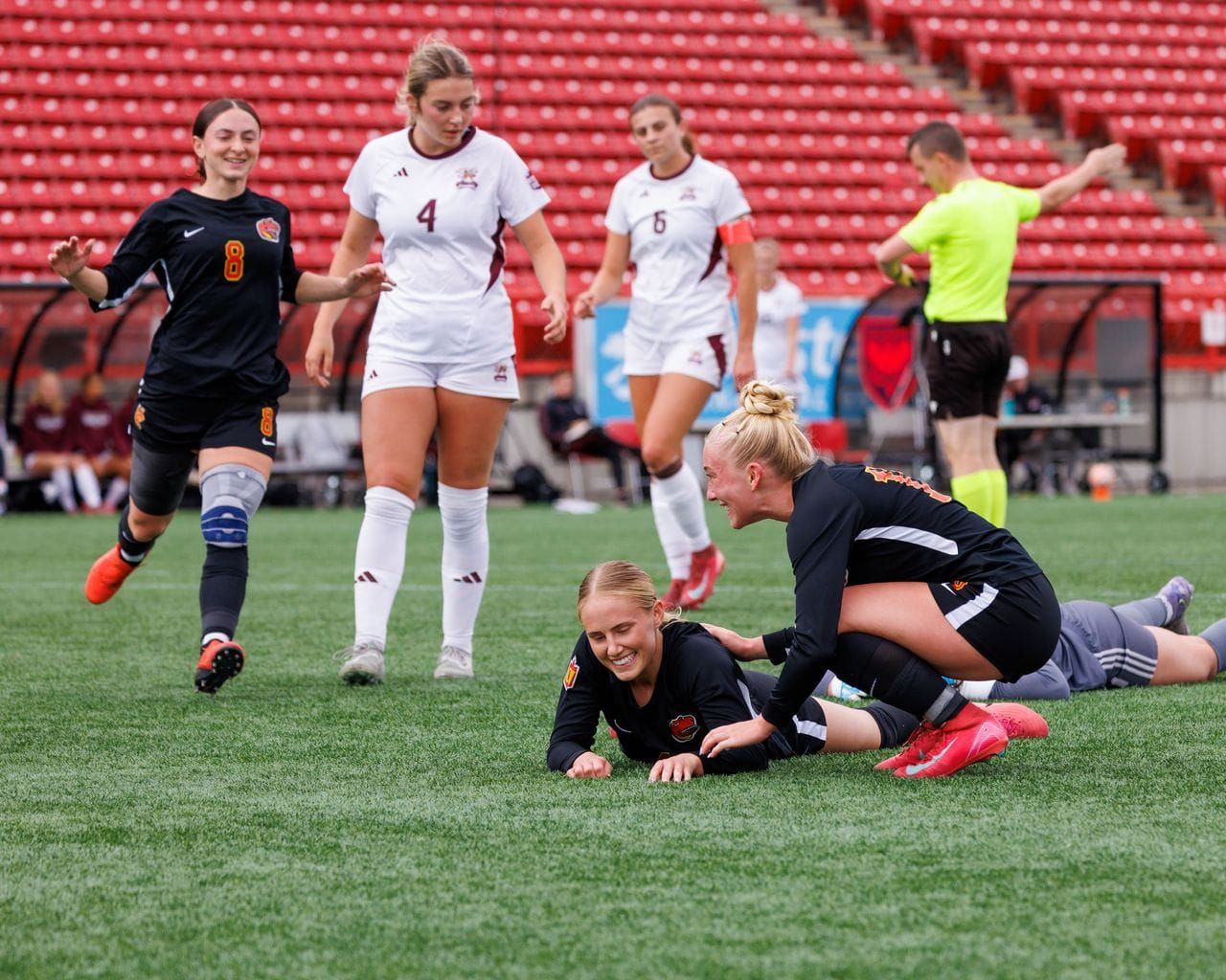 Dinos women’s soccer keep rolling in October