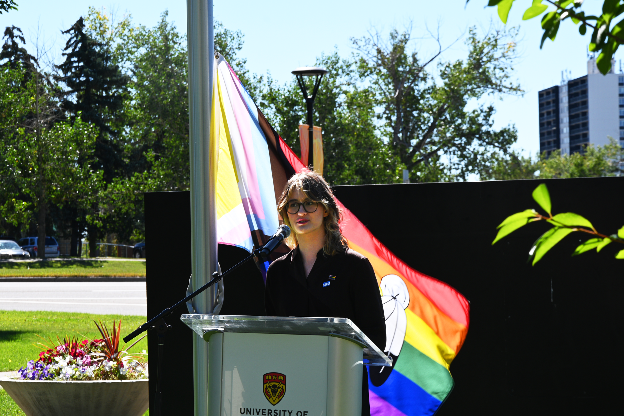 Campus Pride Flag Raised