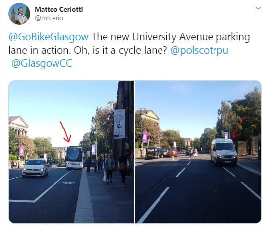 Away from busy roads - the University of Glasgow Travel Survey