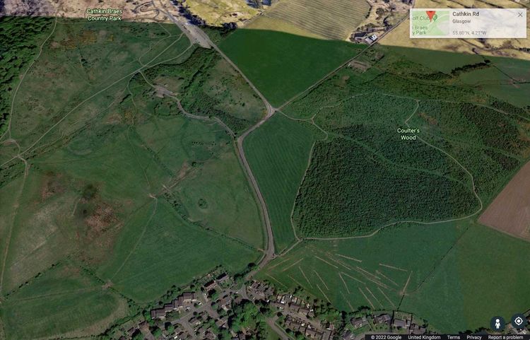 Ride southwards and upwards, Cathkin Braes, Sunday 03 April.