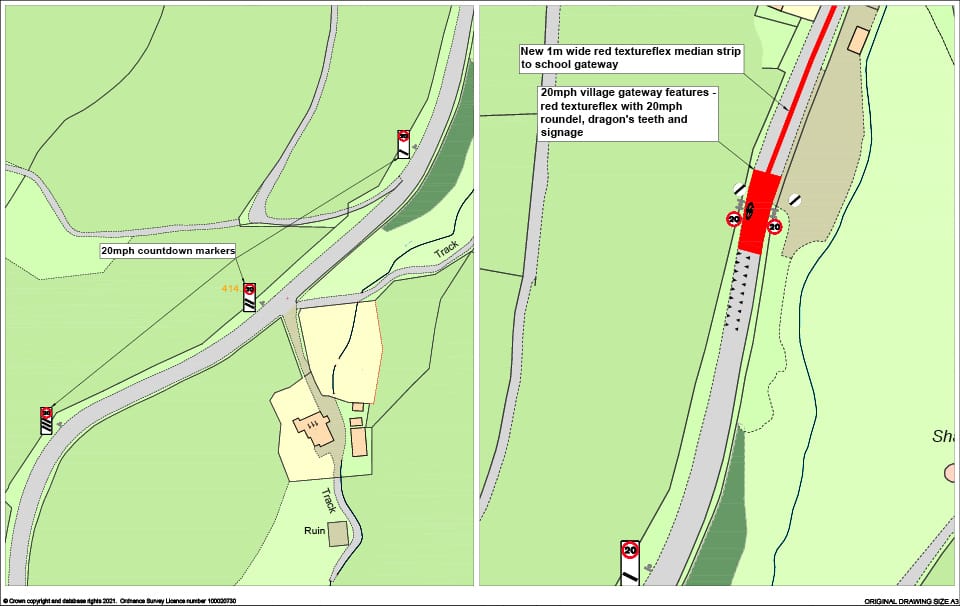 Leadhills Active Travel plans on map