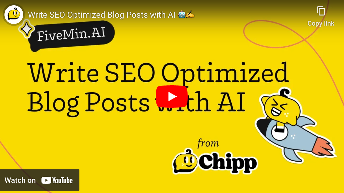 Write SEO Optimized Blog Posts with AI 🤖✍️