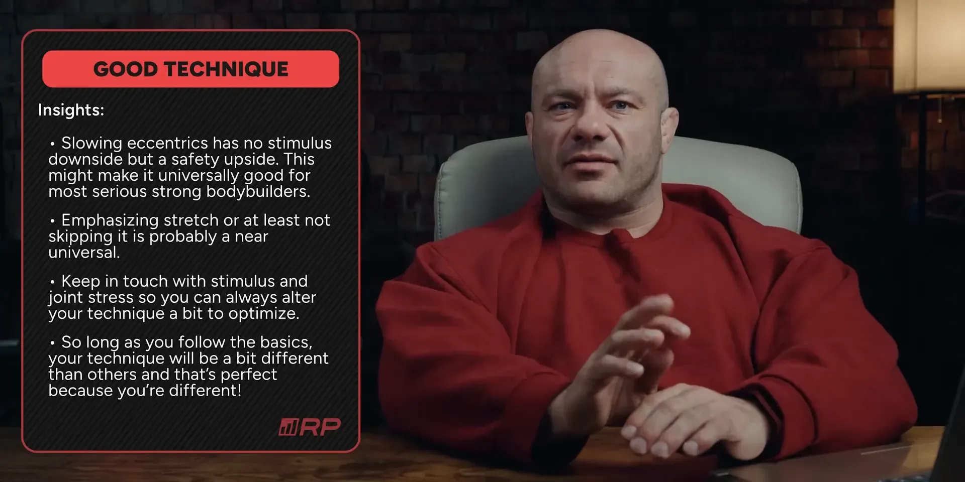 Variability in training techniques among different individuals