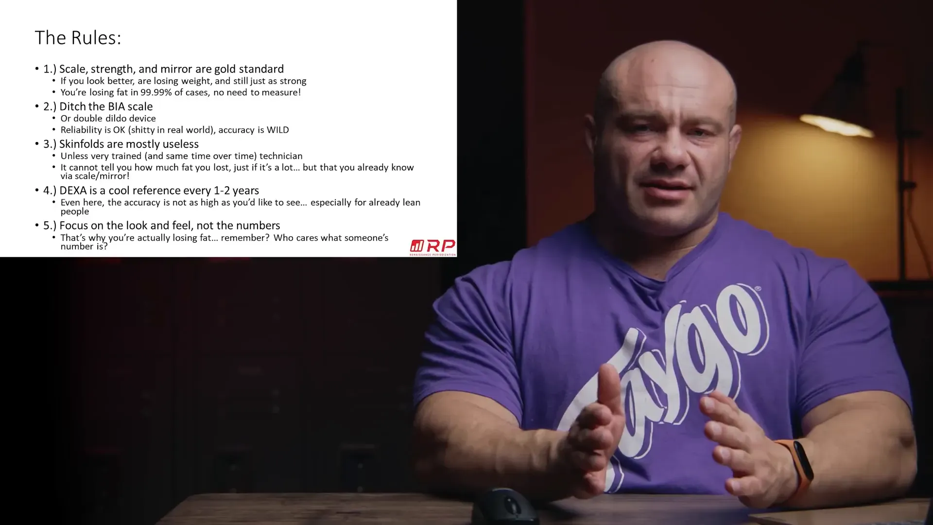 Individual comparing two photos of their body