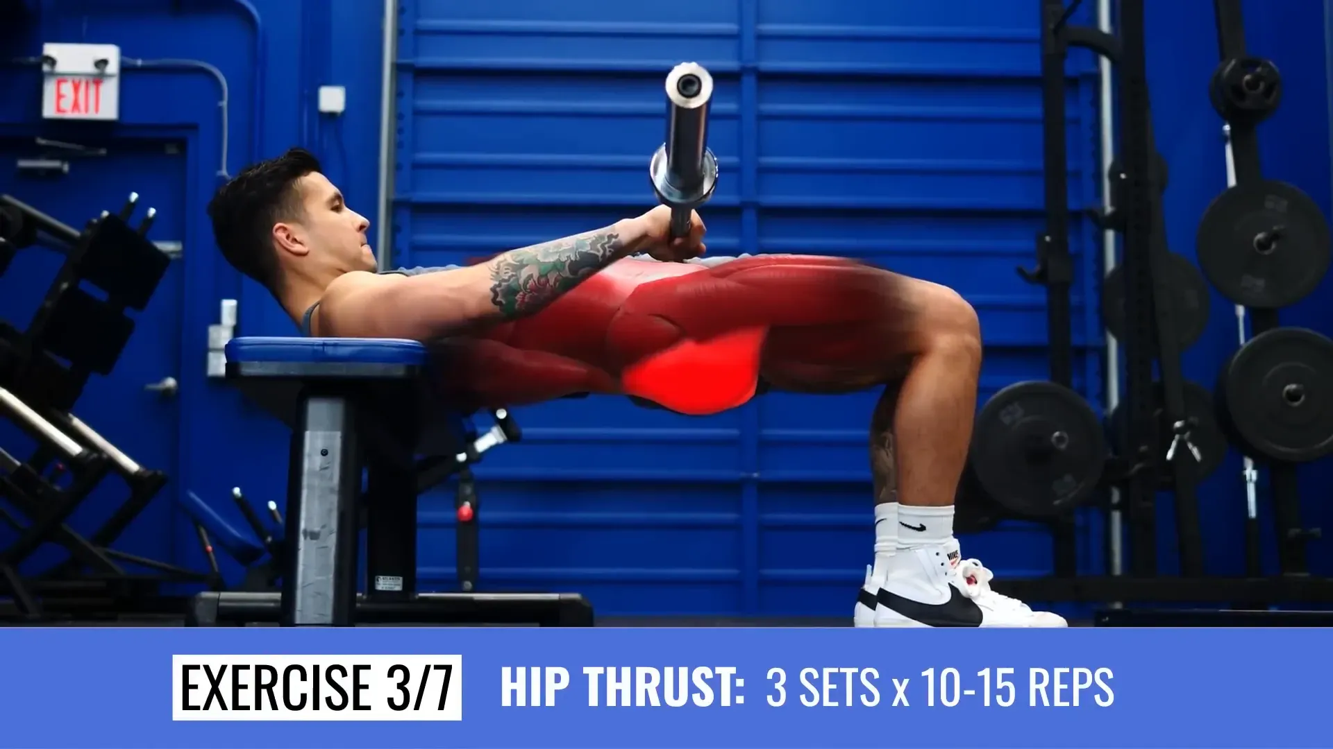 Hip thrust setup and execution