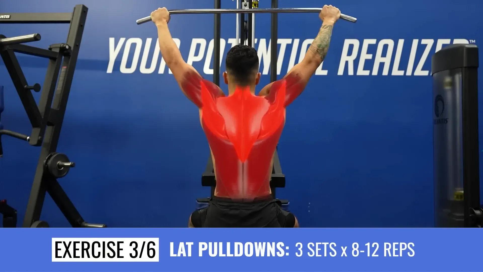 Lat pulldown execution