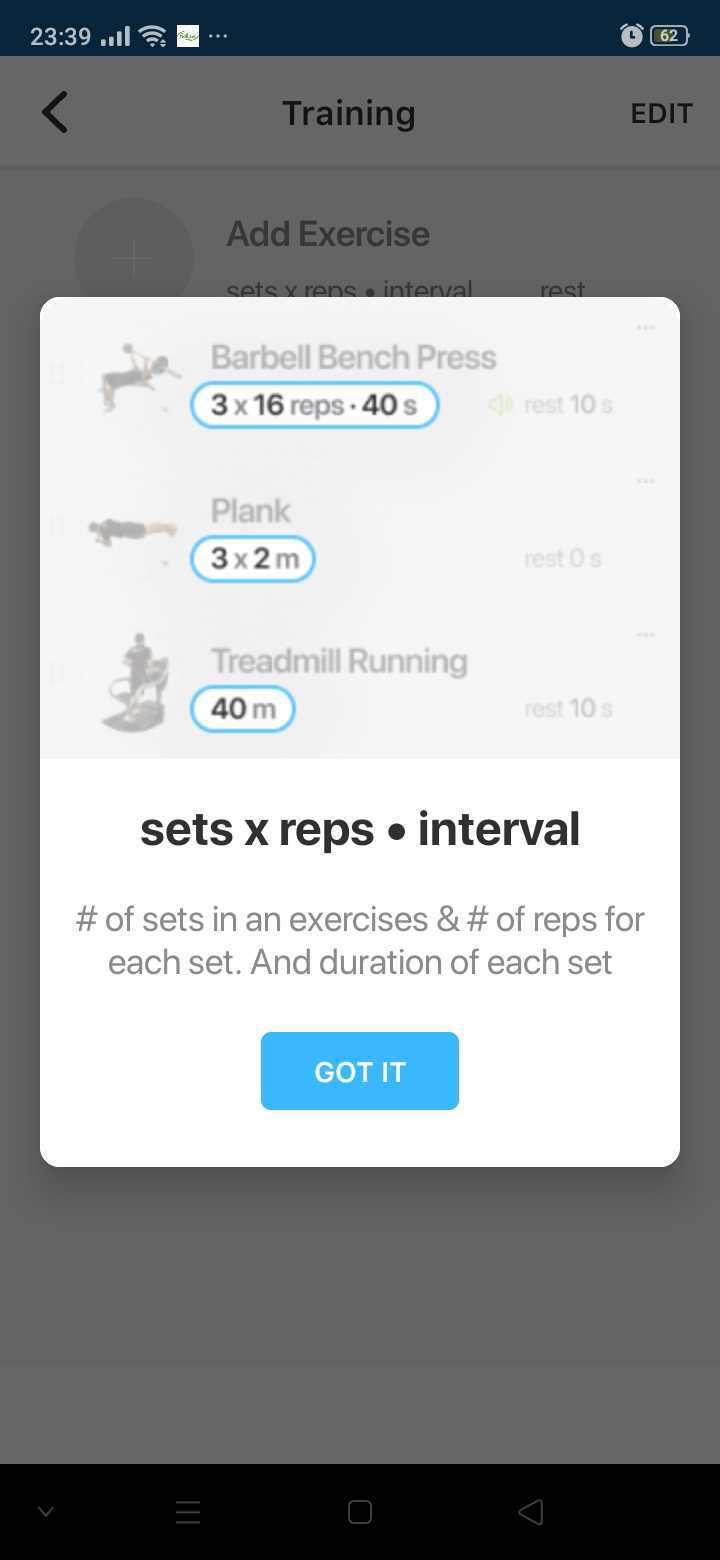 JEFIT Exercise Example