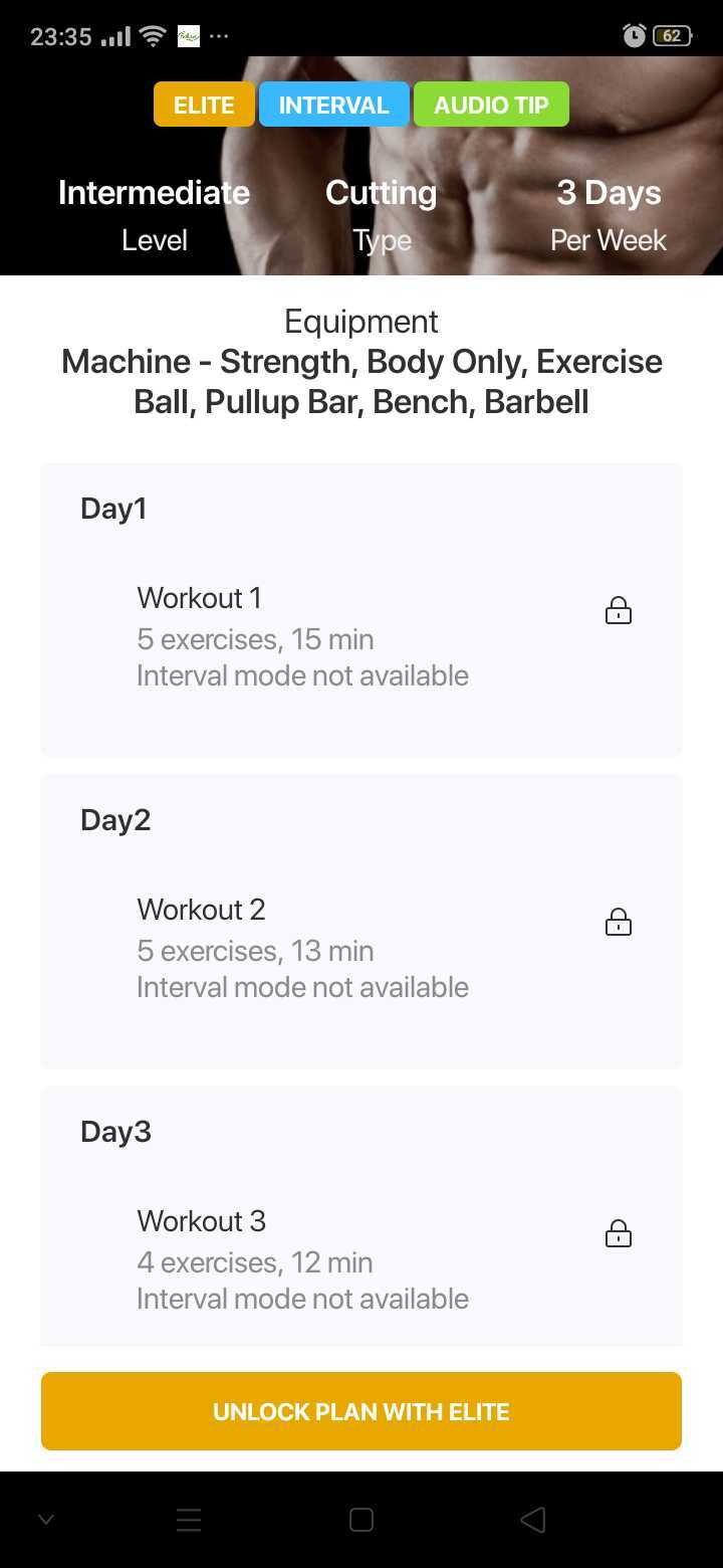 JEFIT Workout Routine