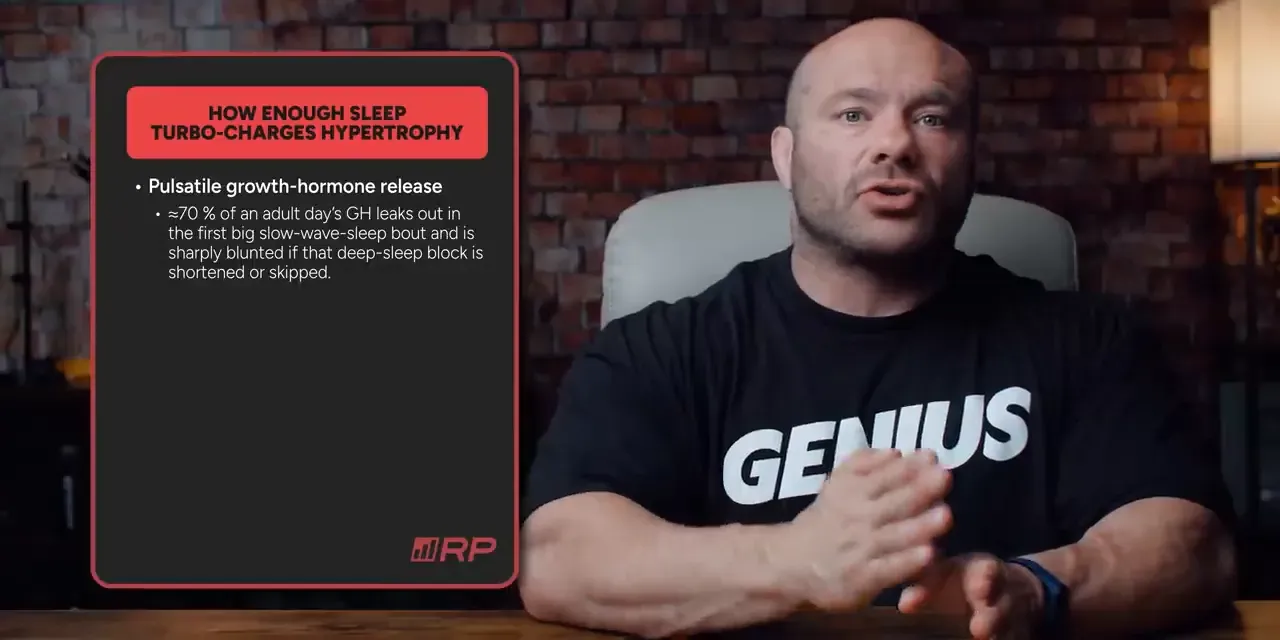chart showing growth hormone pulses during the first part of sleep