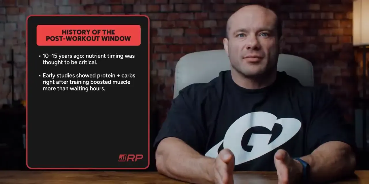 Dr. Mike introducing post-workout history