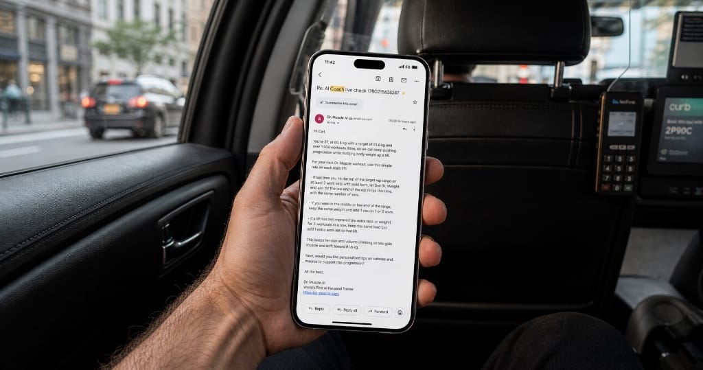 Use the email coach on the go