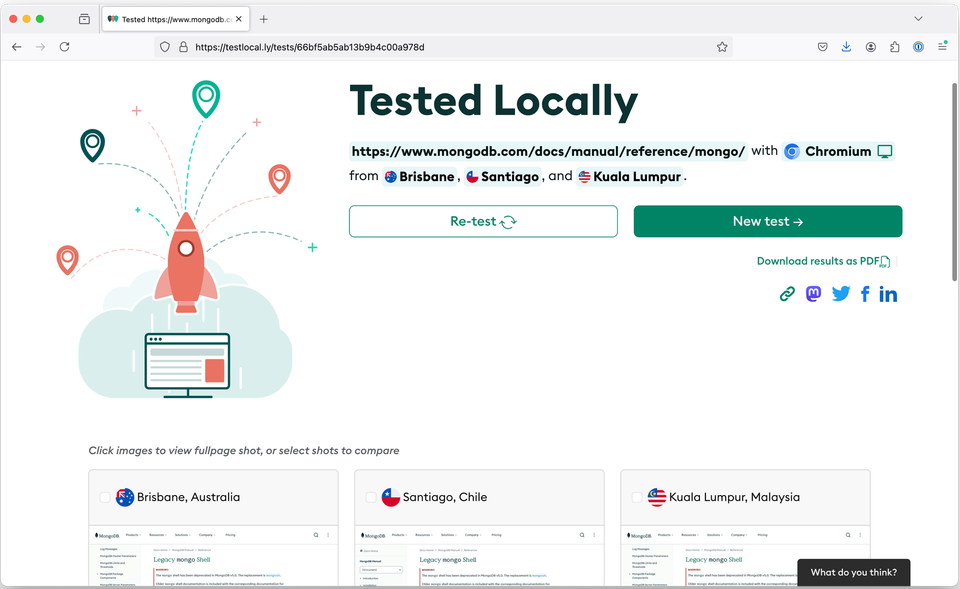 A small plug for TestLocally