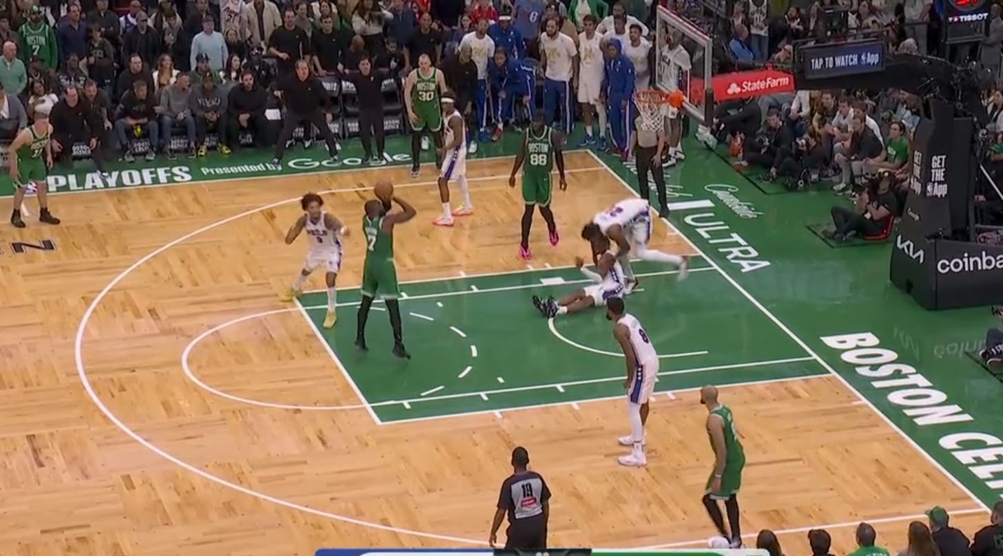Jaylen Brown hits this shot nine times out of 10. This was the 10th time.