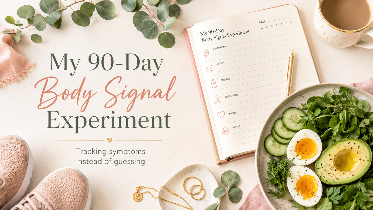 A personal 90-day experiment in tracking symptoms, food, movement, and body signals instead of guessing where to start.