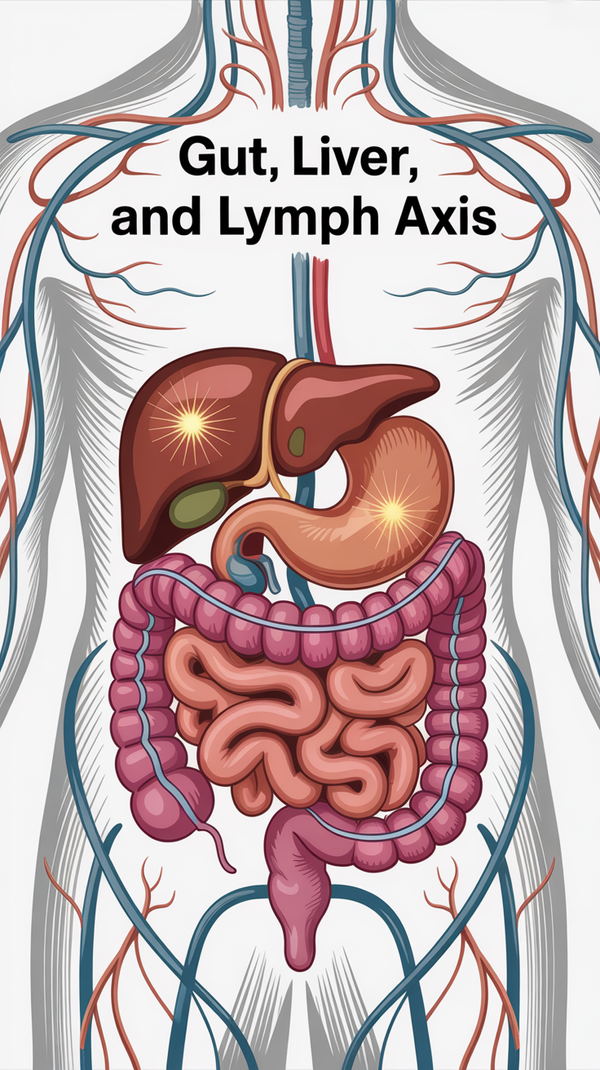 The Gut-Liver-Lymph Axis Explained: Why This Detox Trio Controls Your Drainage (and Your Symptoms)