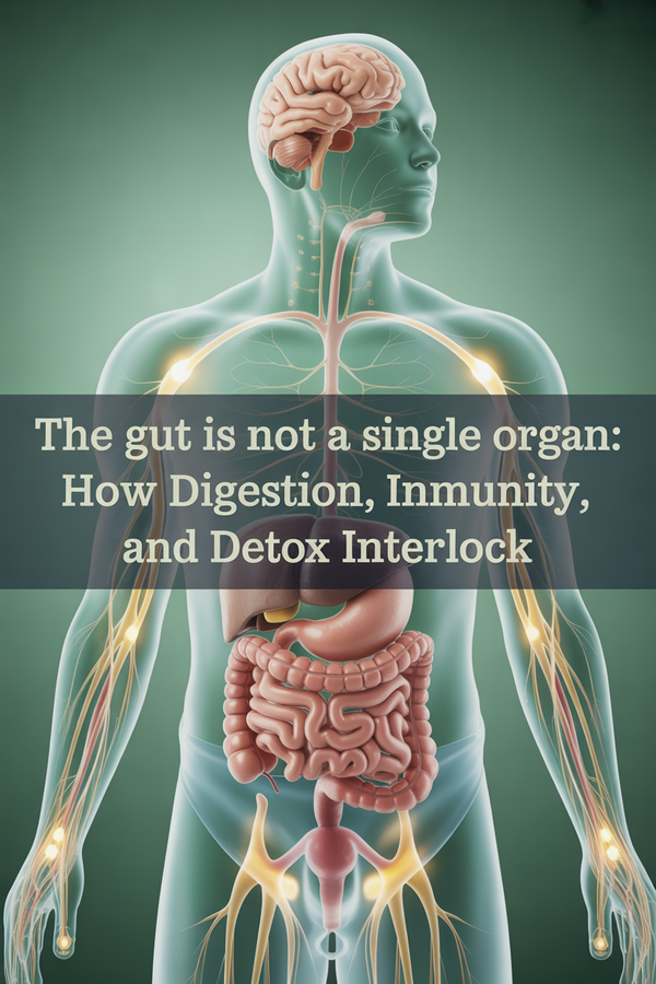 How the gut communicates with the immune system, detox pathways, and nervous system - and why gut health only works when these systems interlock.