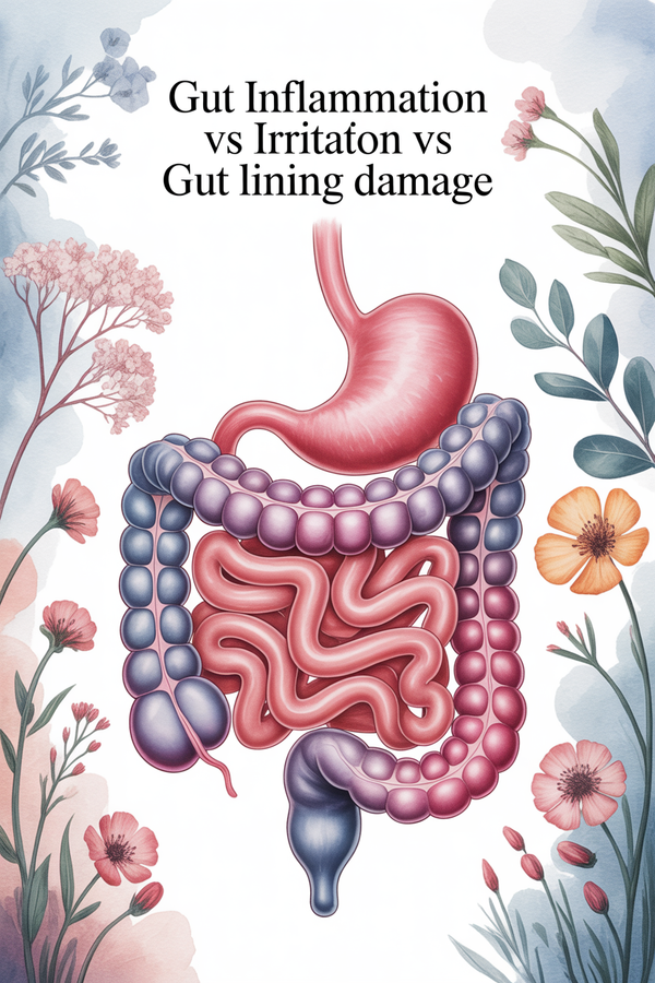 Inflamed, irritated, and injured are not the same gut state. Treating them like they are keeps you stuck.