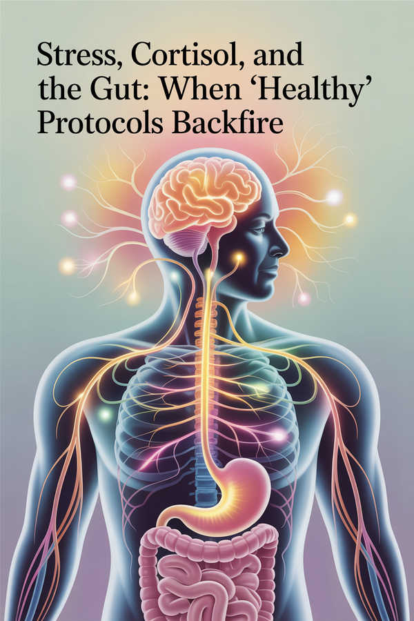 Stress hormones can override digestion. This explains why gut symptoms often worsen after starting “healthy” protocols and how cortisol changes tolerance, motility, and repair.