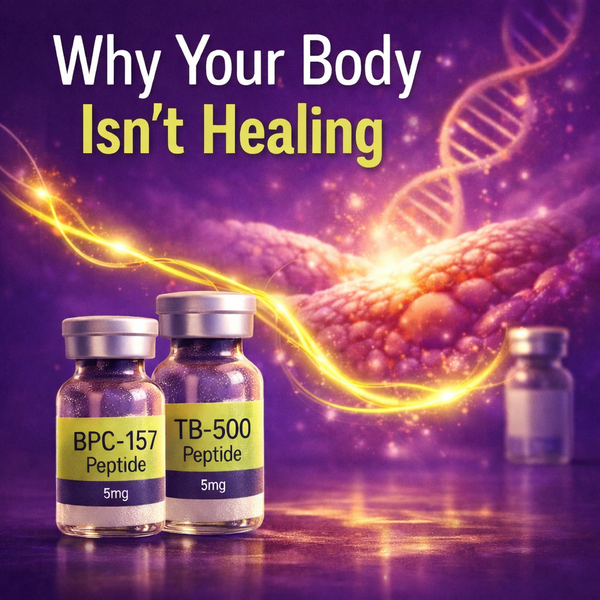 Healing doesn’t just slow with age. It becomes uncoordinated. Here’s what actually controls repair and where TB-500 and BPC-157 fit in.