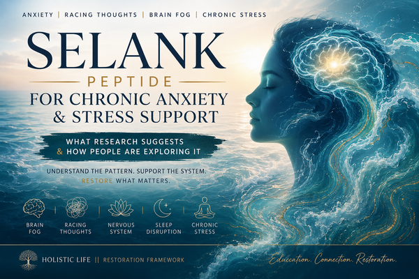 Chronic anxiety, racing thoughts, and nervous system overload may involve deeper signaling patterns throughout the body