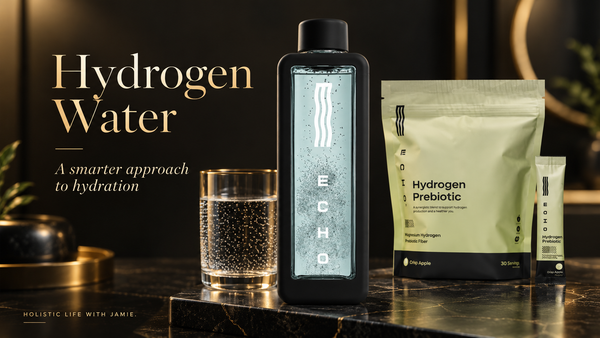 Hydrogen water benefits, molecular hydrogen water, hydrogen-rich water, hydrogen water research, hydrogen water bottle, Echo Flask, oxidative stress, antioxidant support, blood-brain barrier,
