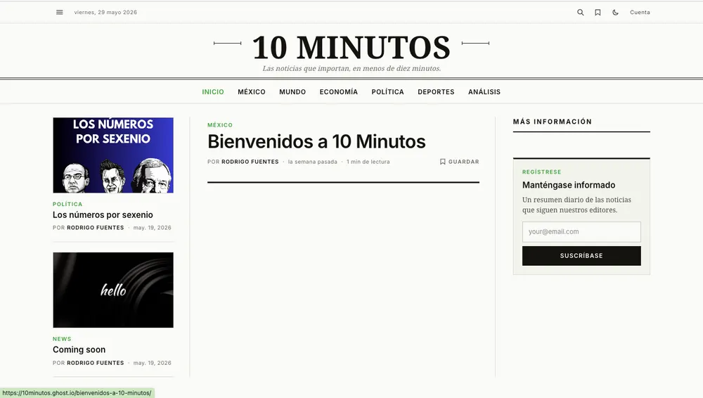 Los números por sexenio