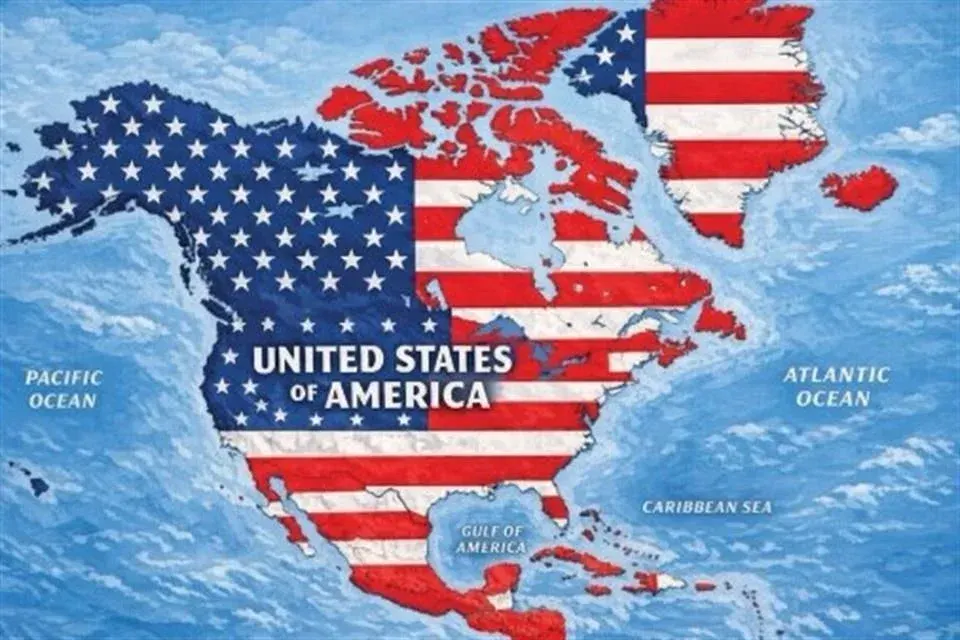 Trump plantea incluir a México,   Canadá y Cuba al mapa de E.U.