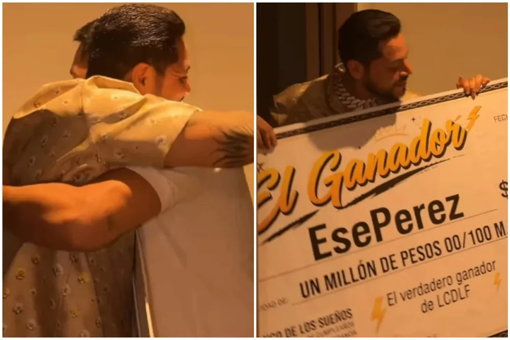 Eduin Caz le regala a Ese Pérez un millón por ser el ganador