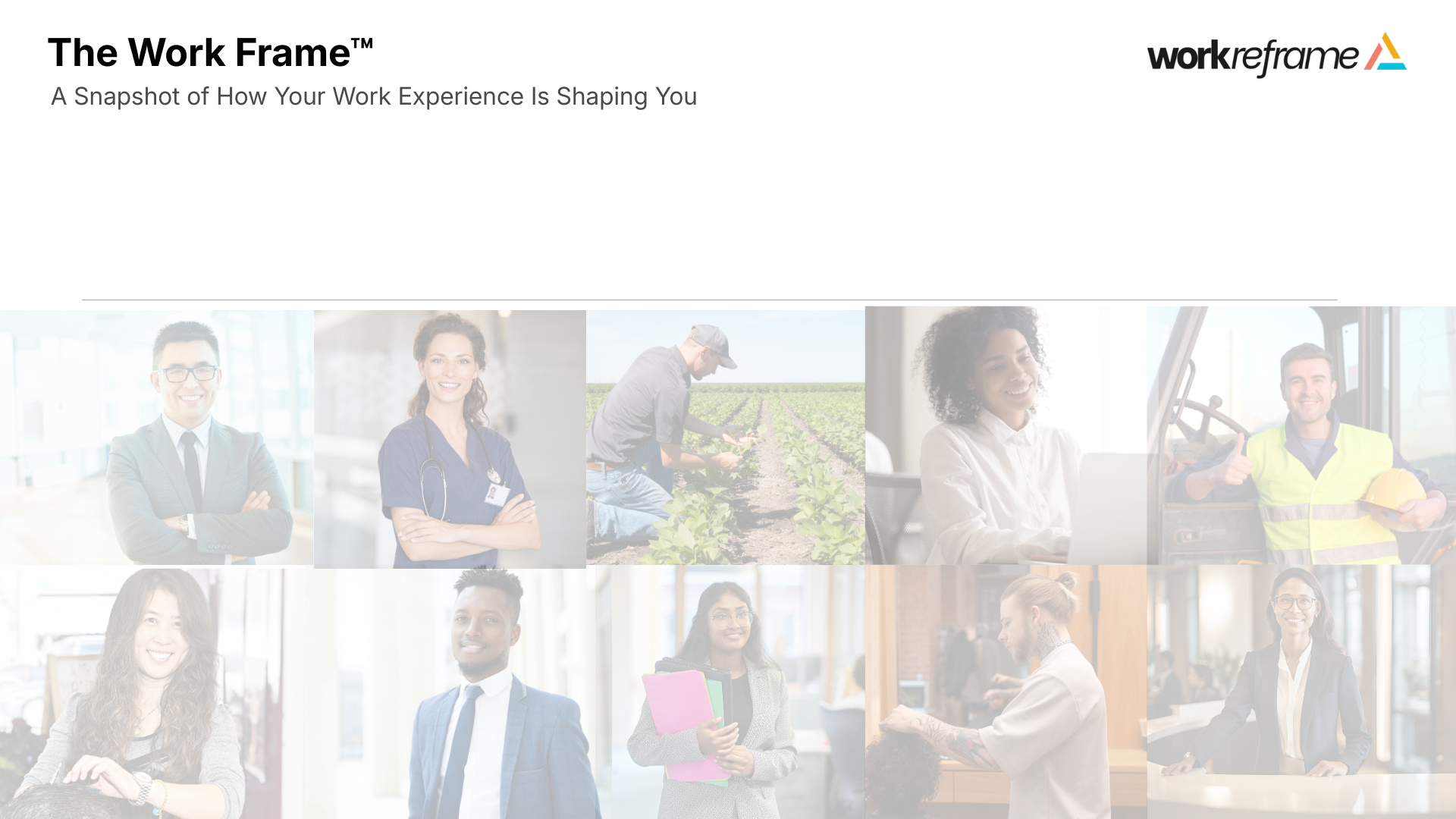 Work Frame Assessment Report Preview