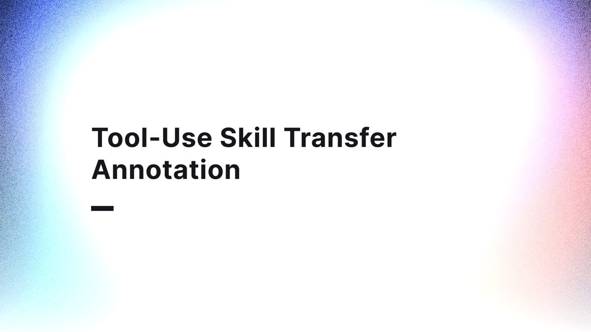Robotic tool use and skill generalization