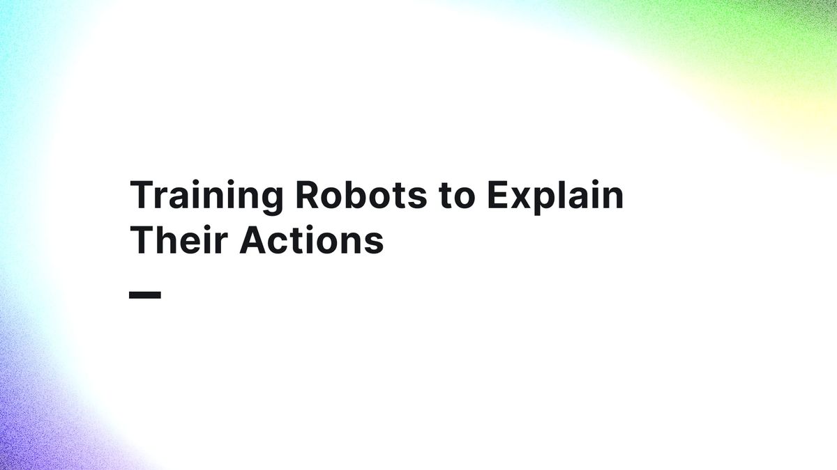 Robot Self-Explanation Data Annotation