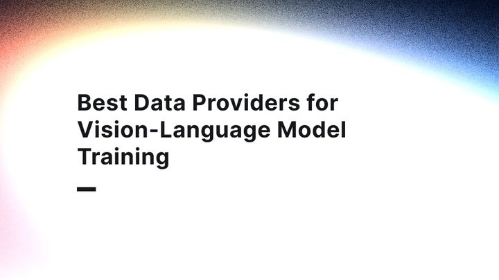 Best data providers for Vision-Language Model training
