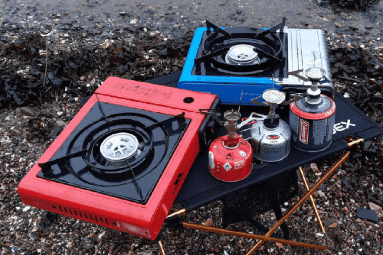 Portable Camping Stoves in various sizes and power ranges