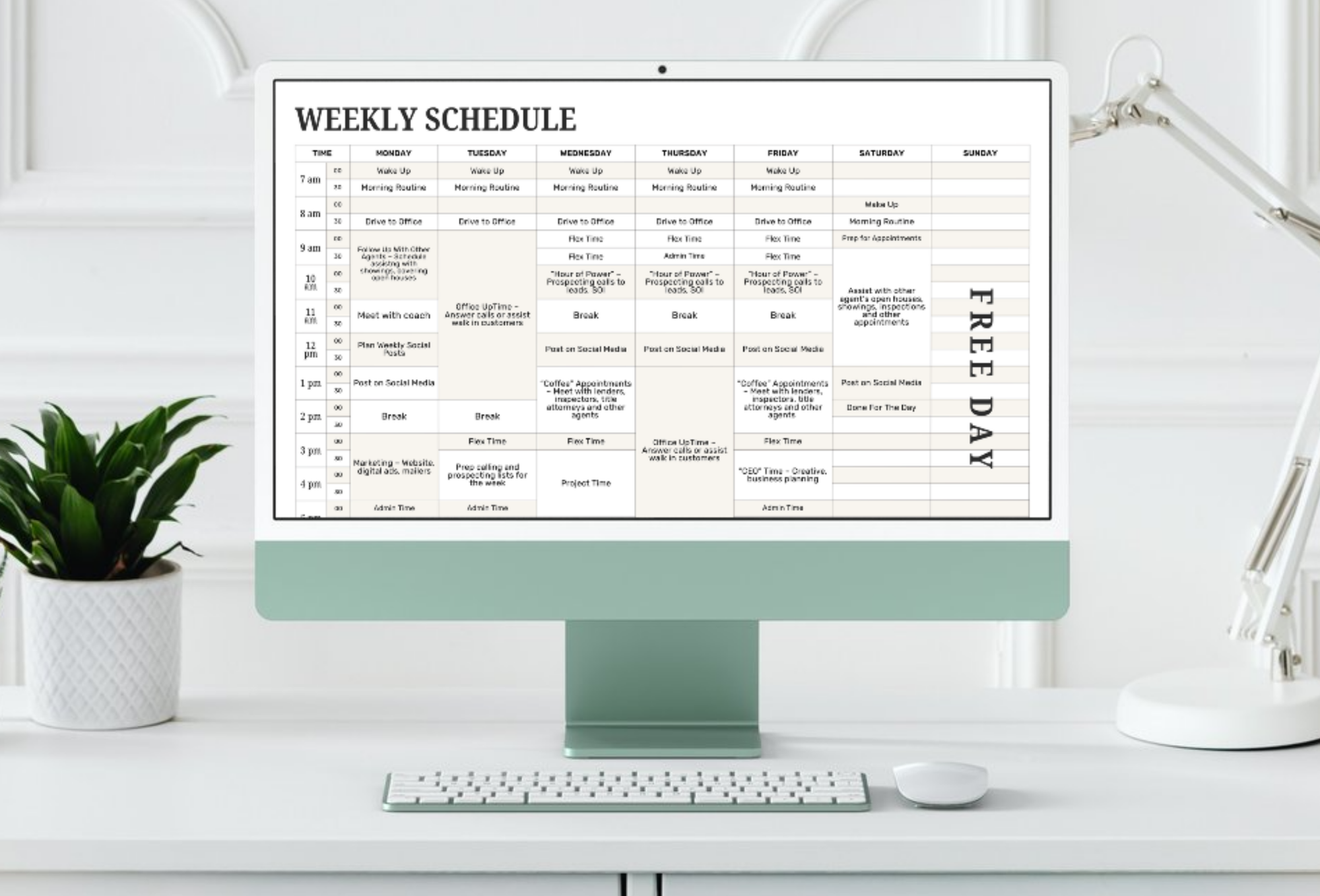 Time Blocking for Realtors + 2 Templates*