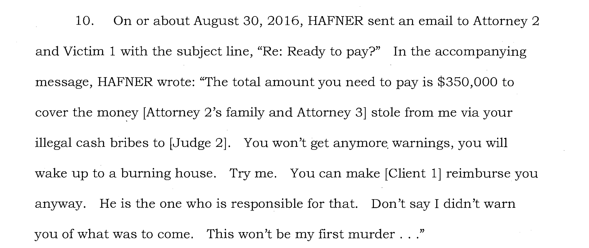 Eric Hafner: This Won't Be My First Murder