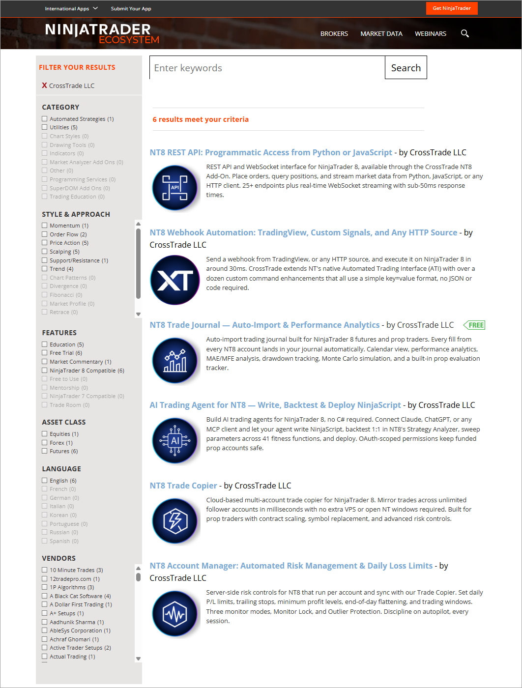 crosstrades-listings-on-ninjatrader-ecosystem