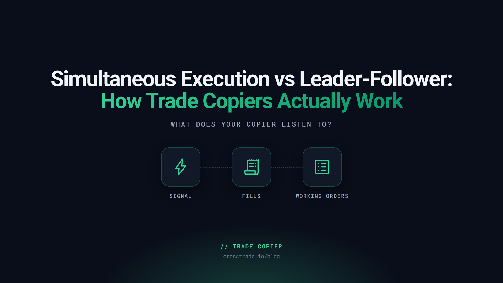 Simultaneous Execution vs Leader-Follower: How Trade Copiers Actually Work