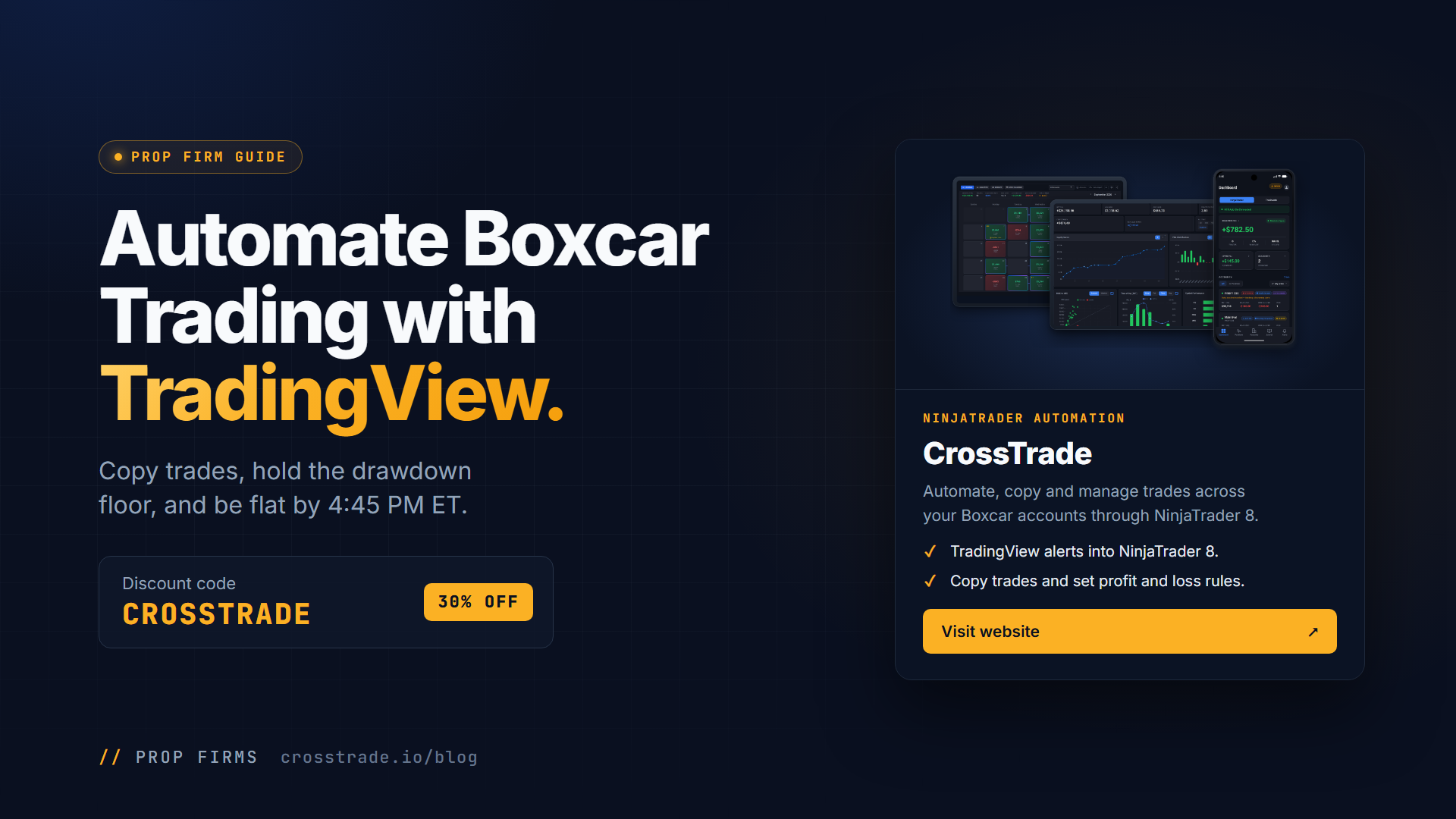 How to Automate Boxcar Trading Accounts With TradingView and NinjaTrader 8