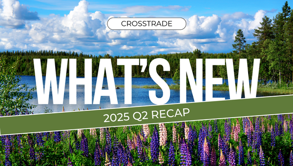 summer landscape with text 'whats new' and '2025 Q2 Recap'