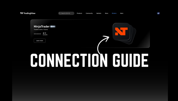 how to connect to ninjatrader brokerage through tradingview