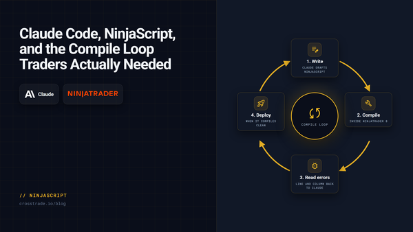 Claude Code, NinjaScript, and the Compile Loop Traders Actually Needed