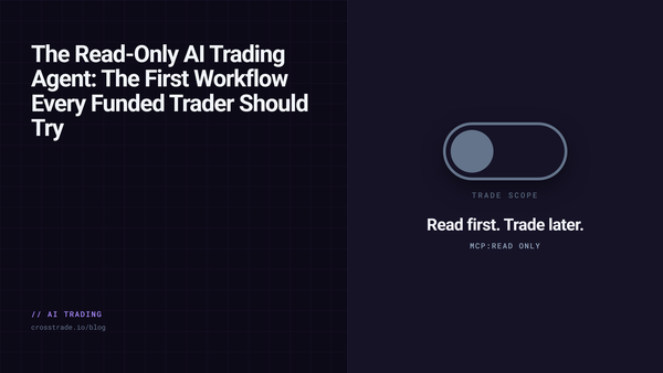 The Read-Only AI Trading Agent: The First Workflow Every Funded Trader Should Try