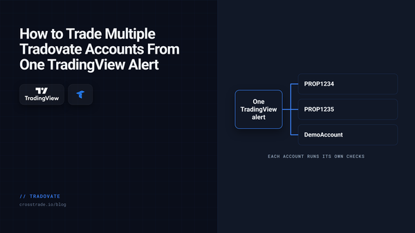 How to Trade Multiple Tradovate Accounts From One TradingView Alert