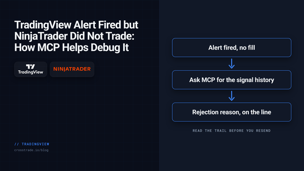 TradingView Alert Fired but NinjaTrader Did Not Trade: How MCP Helps Debug It