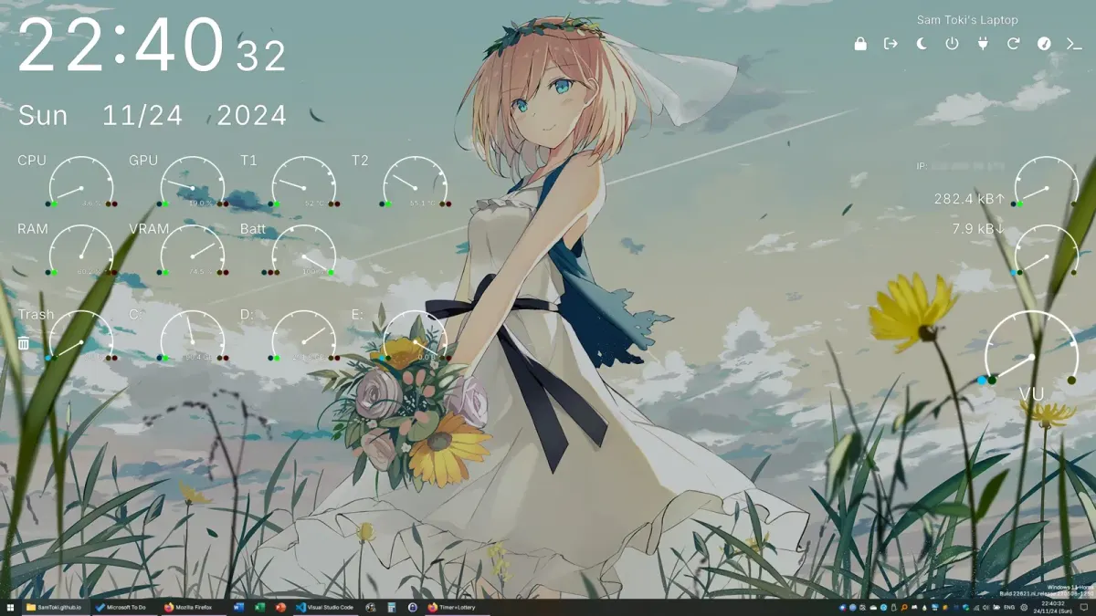 Creator source preview of Candy Rainmeter Skin Pack