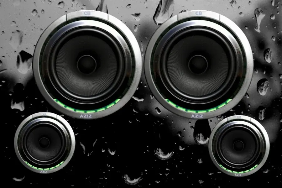Source preview of CB The Animated Woofer Rainmeter Skin credited to AzizStark