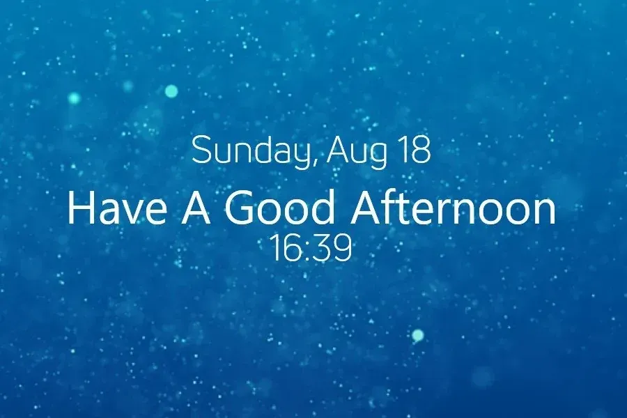 Source preview of ClockWorld: A time-and-date widget with time-of-day messages, quotes/wallpaper features and a music component described as supporting a web player