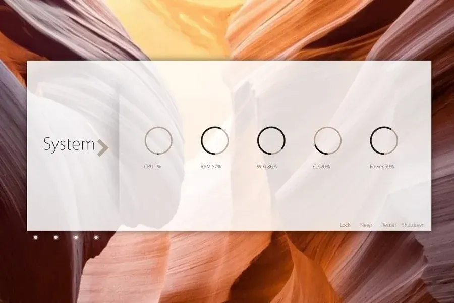 Source preview of cntr: A customizable-color suite combining system information, weather, RSS, music and an application launcher
