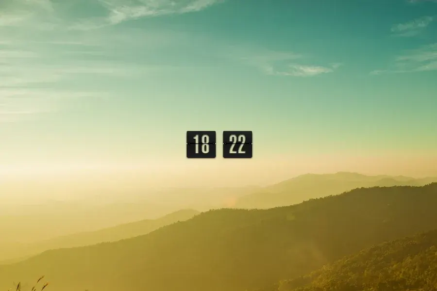 Source preview of Countdown Clock Transparent Rainmeter Skin credited to torque89
