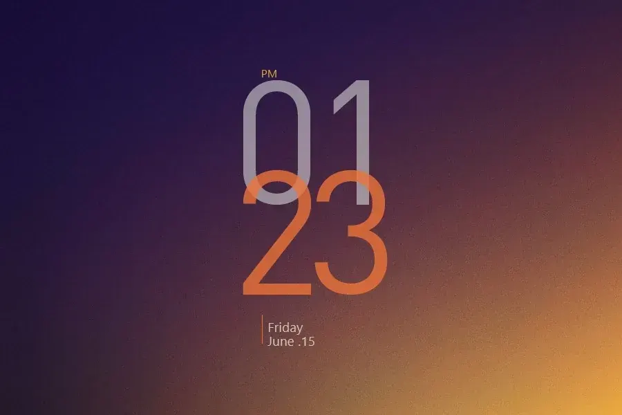 Source preview of Cowon Clock Rainmeter Skin credited to marcarnal